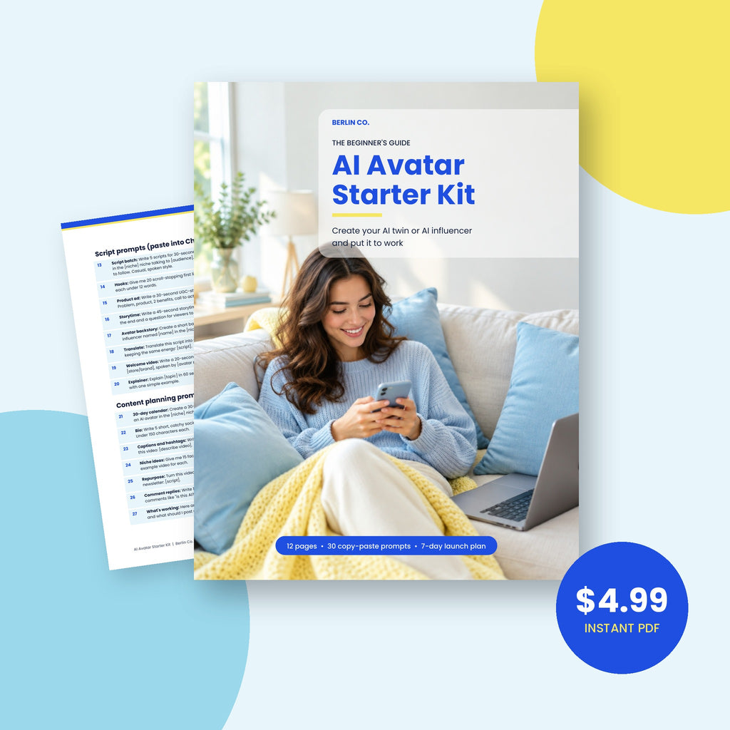 AI Avatar Starter Kit: Create Your AI Twin or AI Influencer
